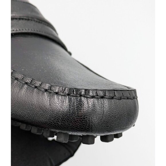 Gucci Men’s Horsebit Square Toe Leather Slip On Loafers Black 752621 UK12 main image 13